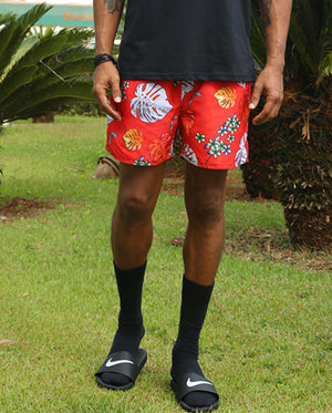 Bermuda Estampada Vermelha